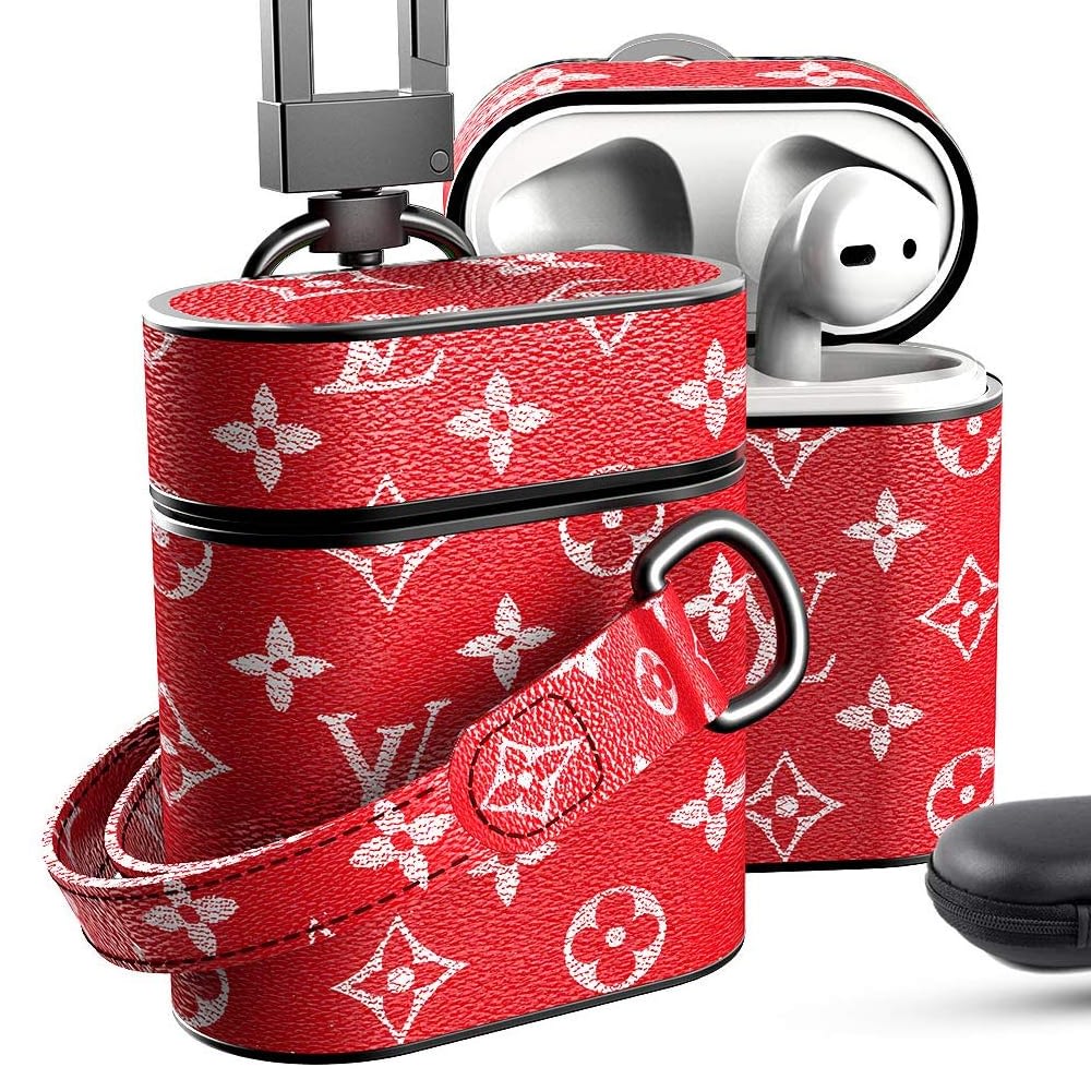 louis vuitton supreme airpod case